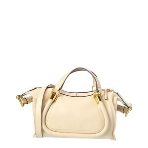 Chloé Paraty Leather Satchel, Beige